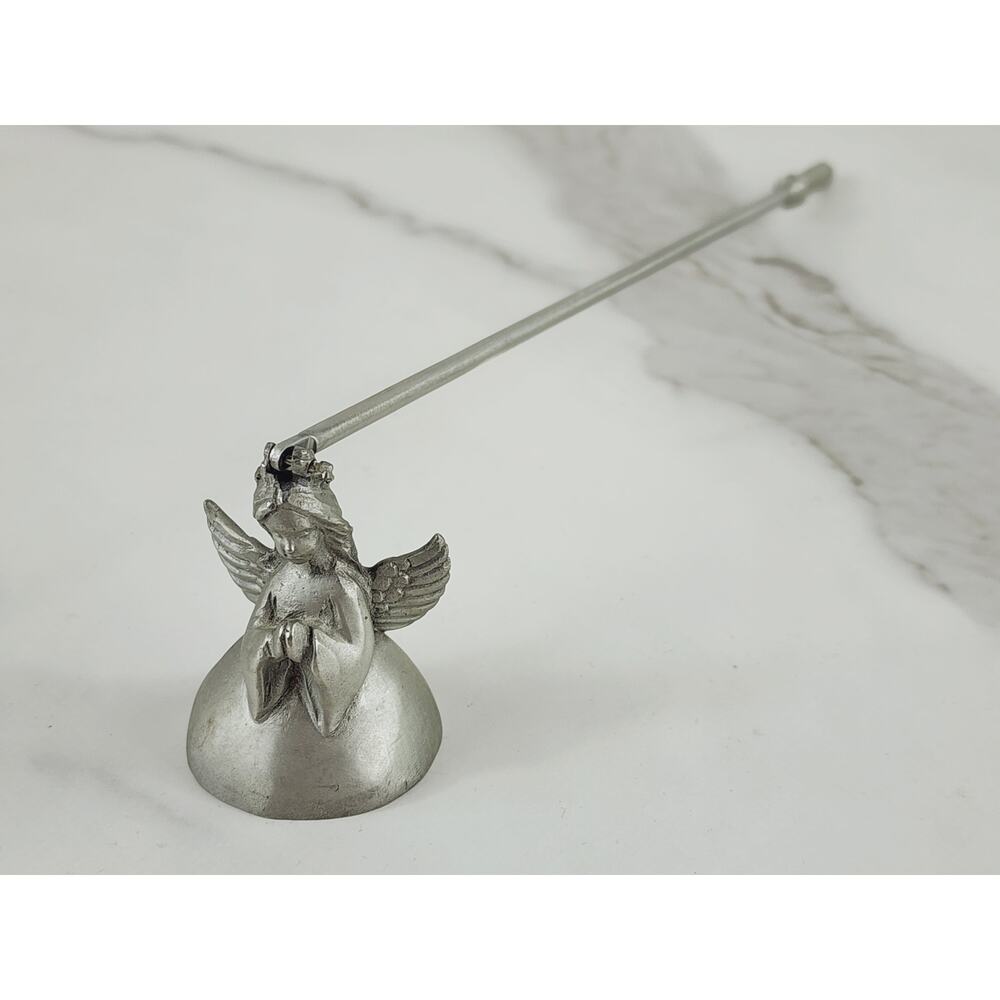 Rawcliffe Angel Candle Snuffer Extinguisher Pewter P. Davis 1979 Douter 8 3/4"